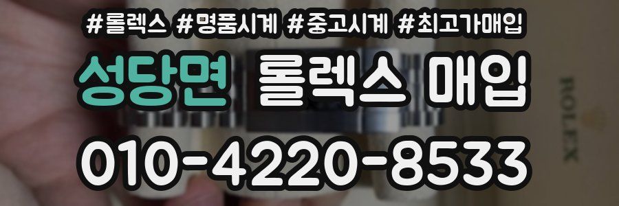 성당면 롤렉스 매입