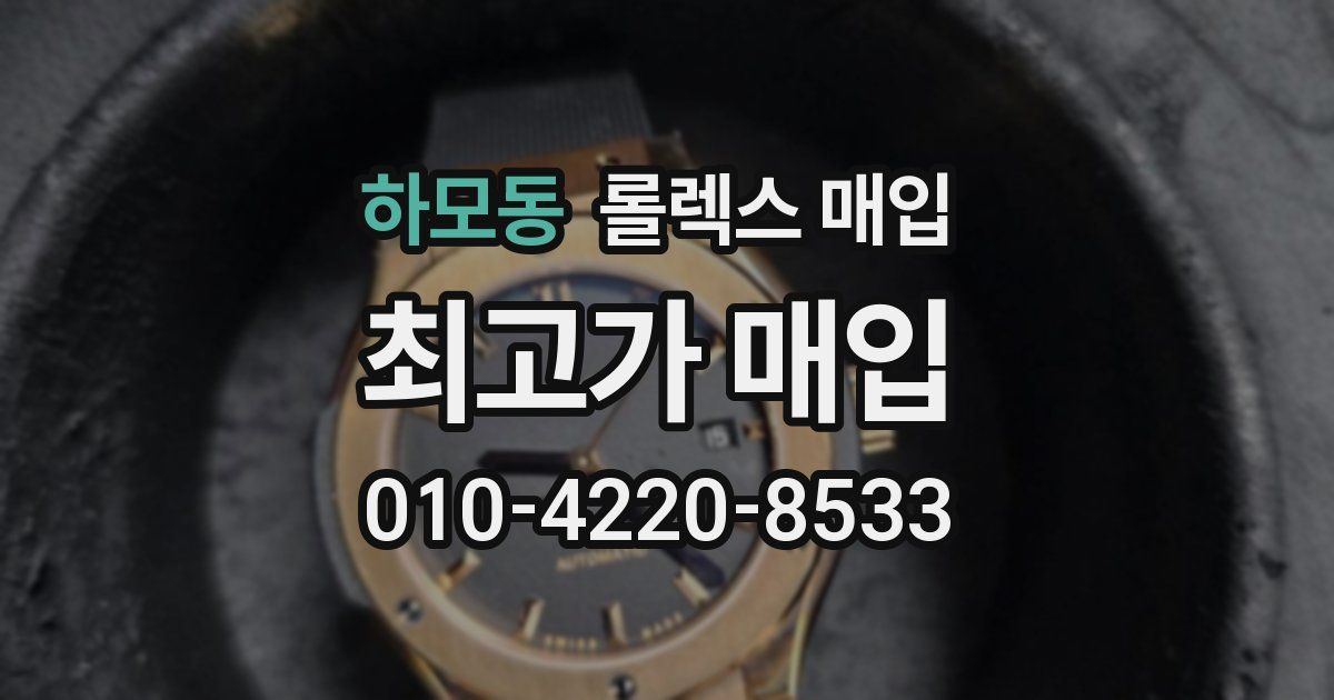 하모동 롤렉스 매입