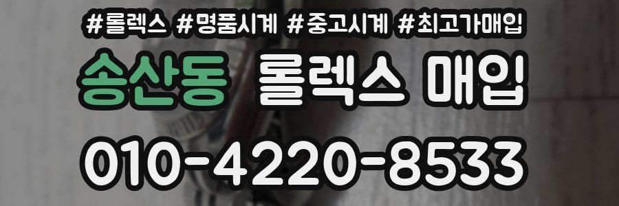 송산동 롤렉스 매입