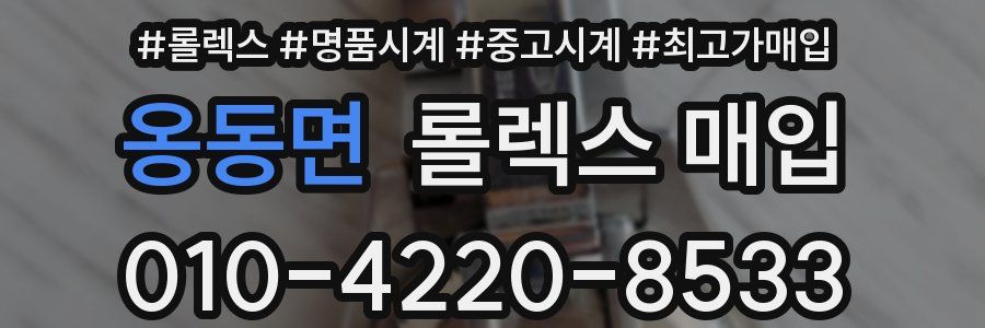 옹동면 롤렉스 매입