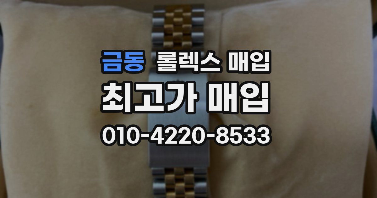금동 롤렉스 매입
