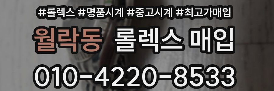 월락동 롤렉스 매입