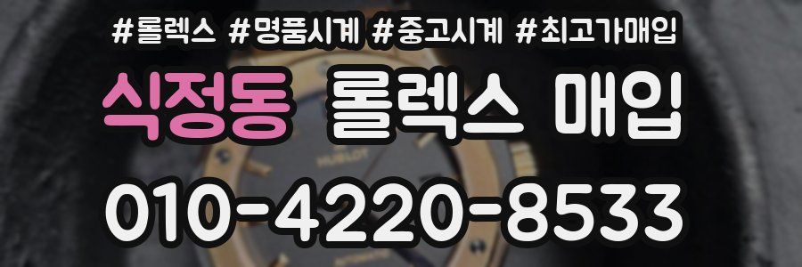 식정동 롤렉스 매입