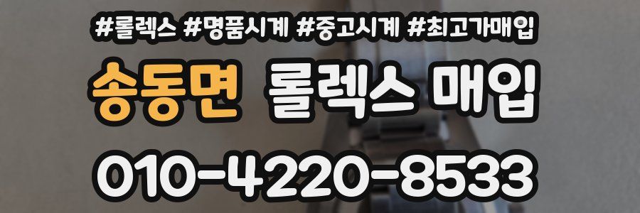 송동면 롤렉스 매입