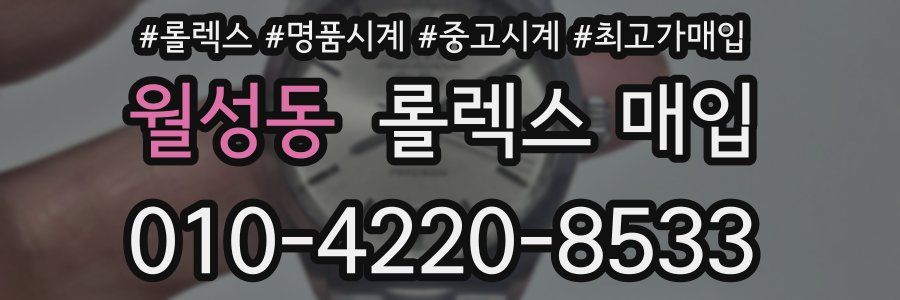 월성동 롤렉스 매입