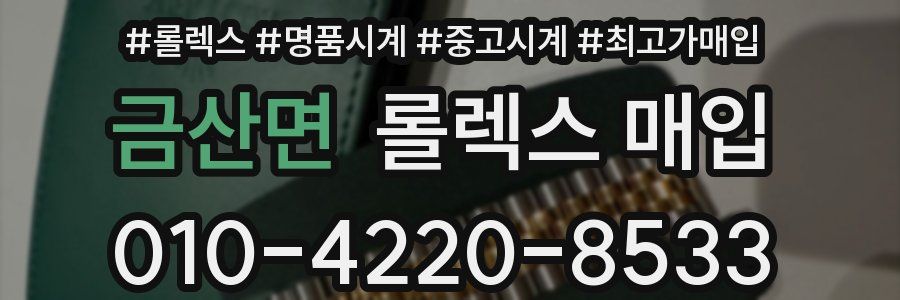 금산면 롤렉스 매입