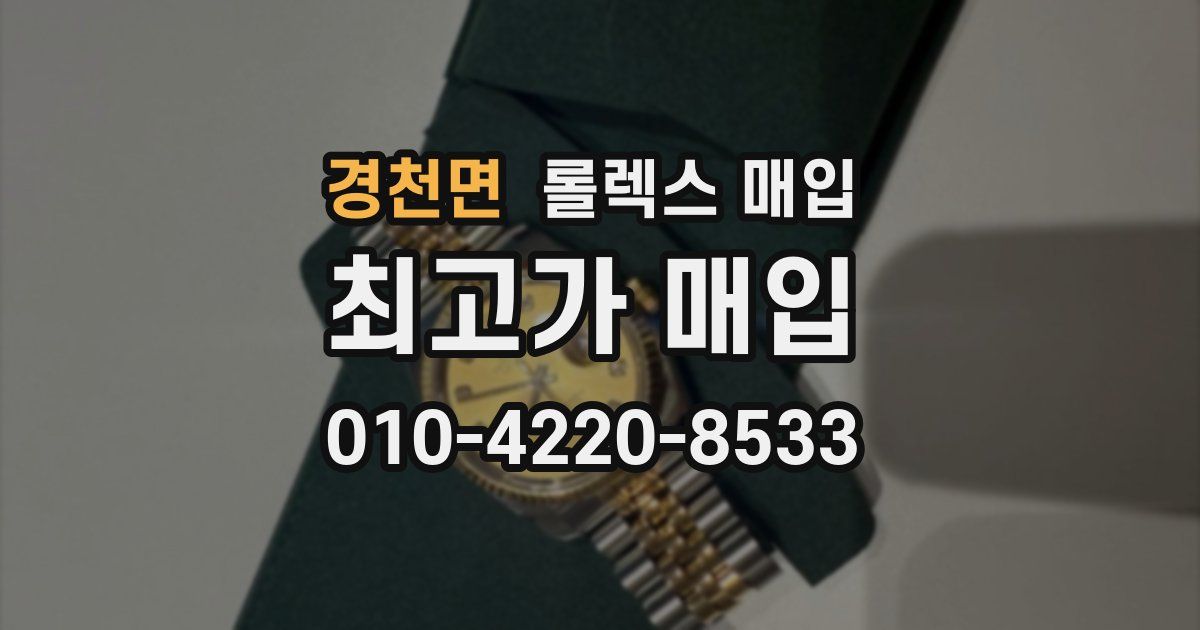 경천면 롤렉스 매입