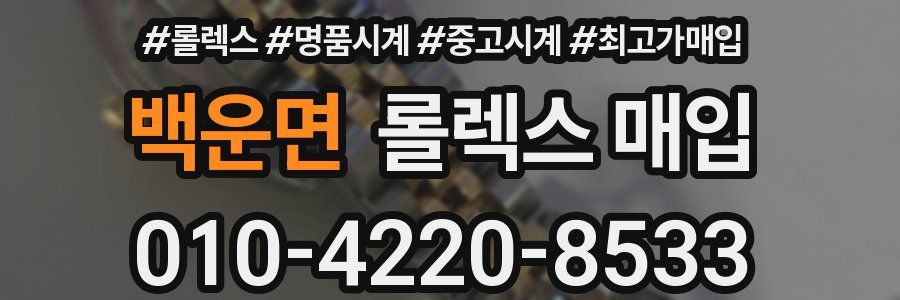 백운면 롤렉스 매입