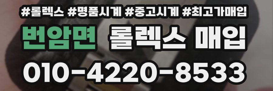 번암면 롤렉스 매입