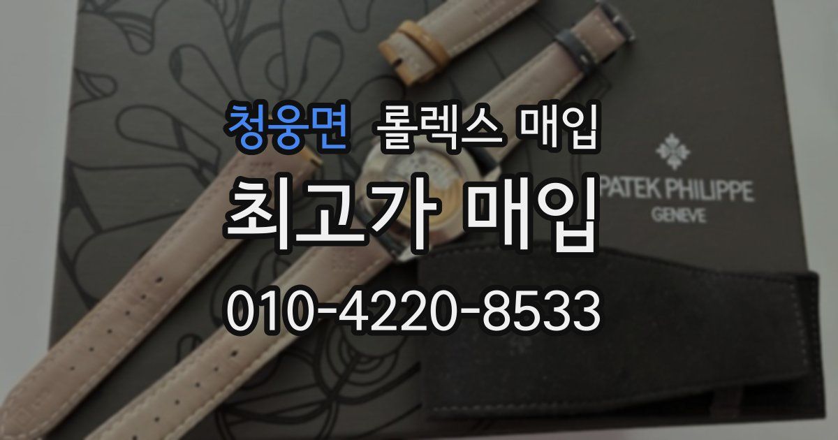 청웅면 롤렉스 매입