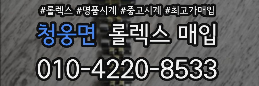 청웅면 롤렉스 매입