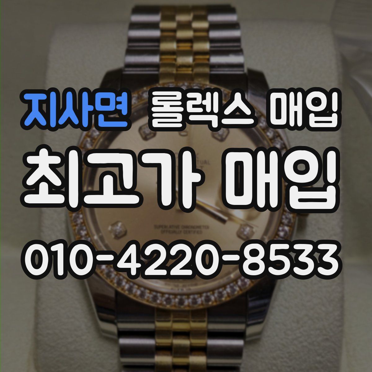 지사면 롤렉스 매입