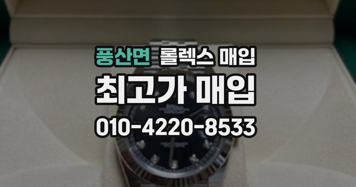 풍산면 롤렉스 매입