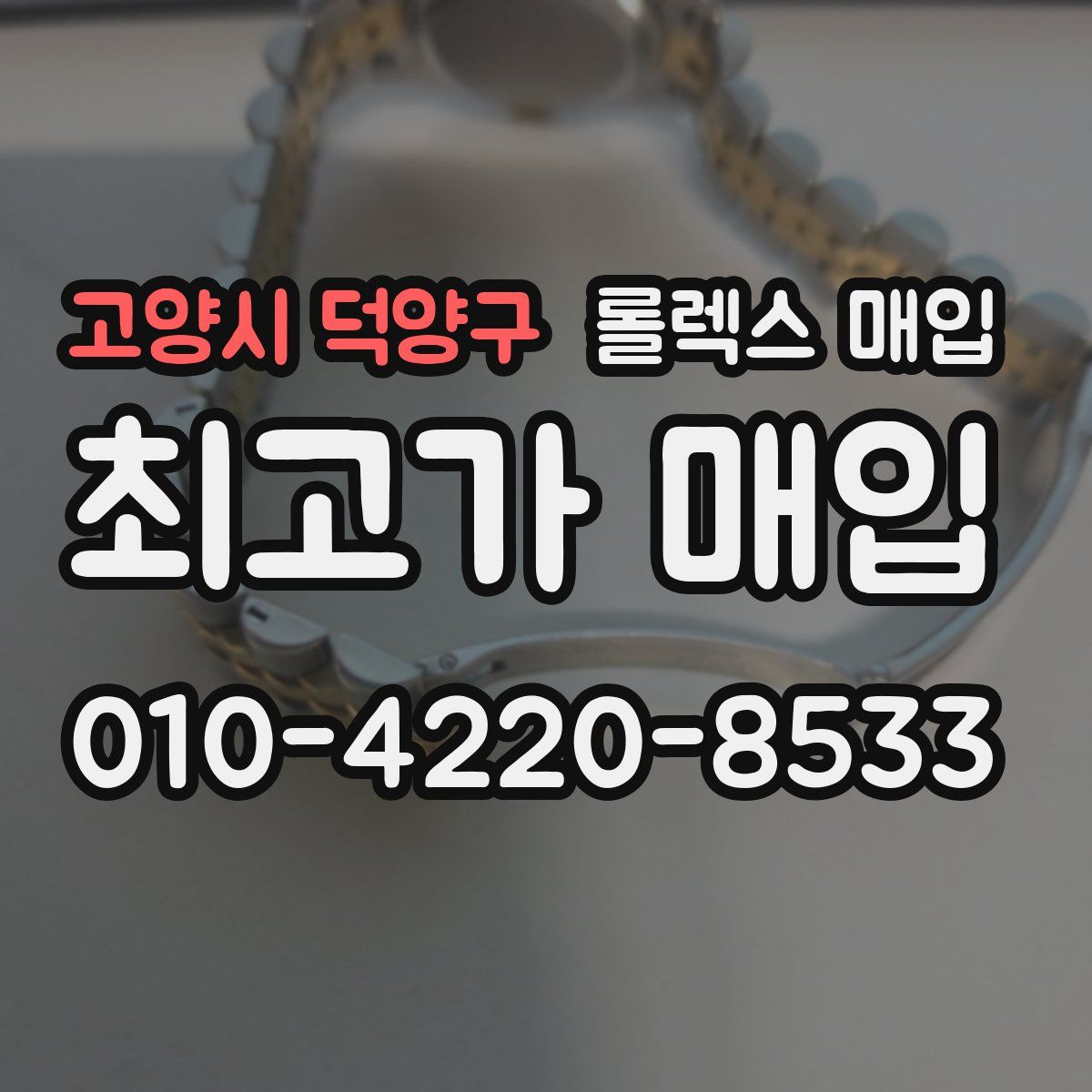 고양시 덕양구 롤렉스 매입