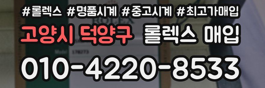 고양시 덕양구 롤렉스 매입