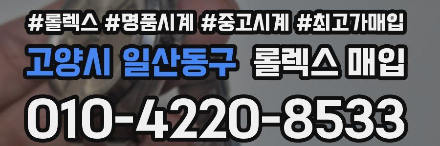 고양시 일산동구 롤렉스 매입