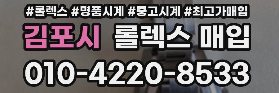 김포시 롤렉스 매입