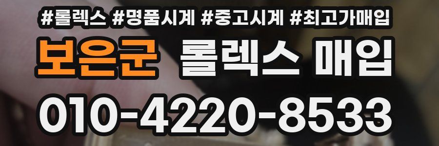 보은군 롤렉스 매입