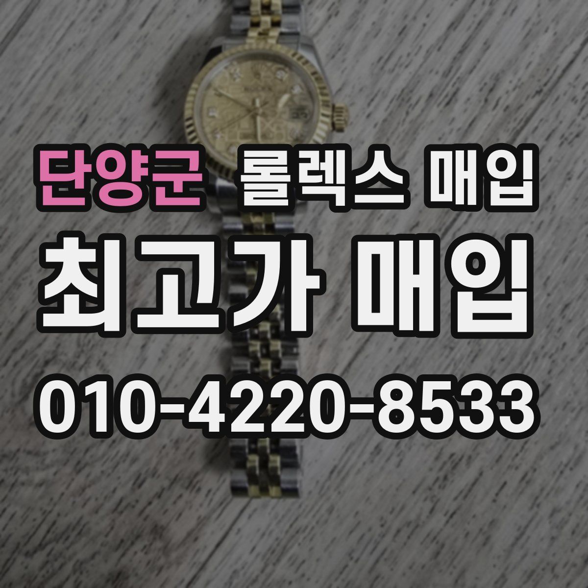 단양군 롤렉스 매입