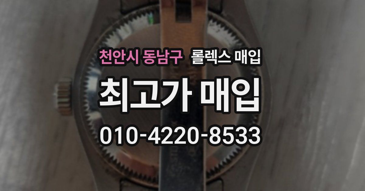 천안시 동남구 롤렉스 매입