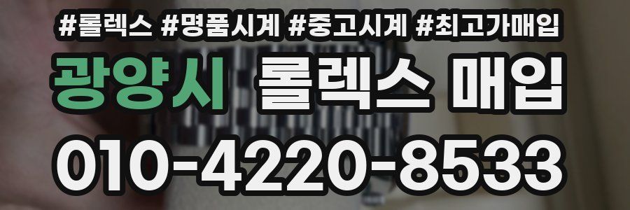 광양시 롤렉스 매입
