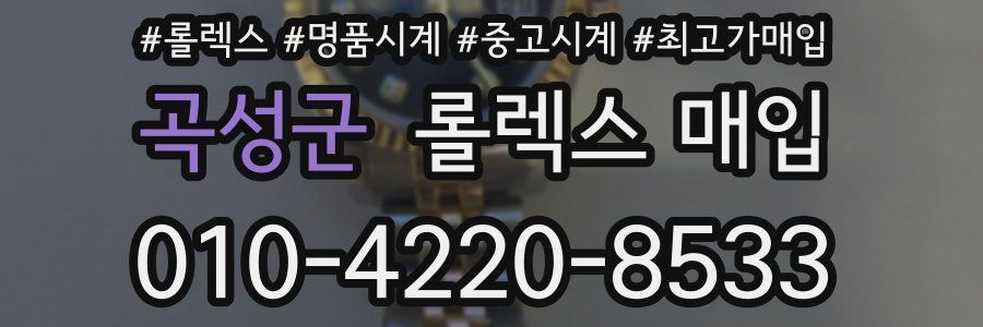 곡성군 롤렉스 매입