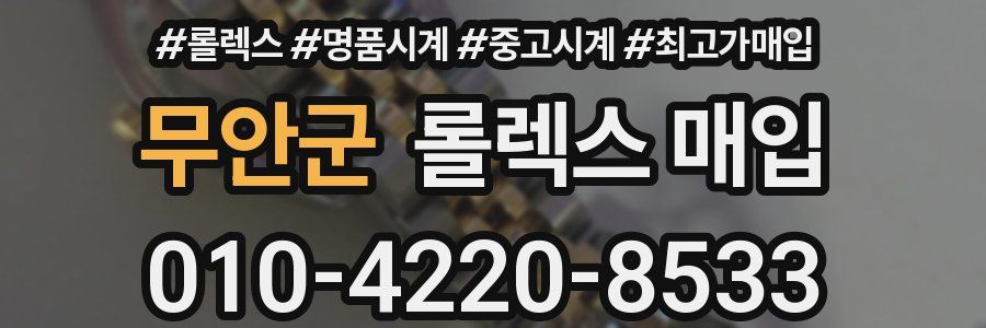 무안군 롤렉스 매입
