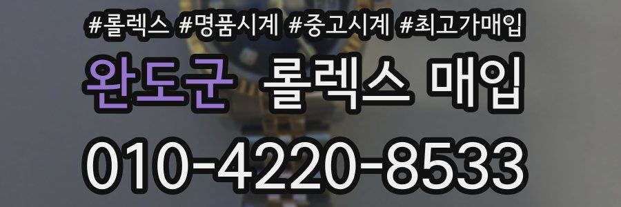 완도군 롤렉스 매입