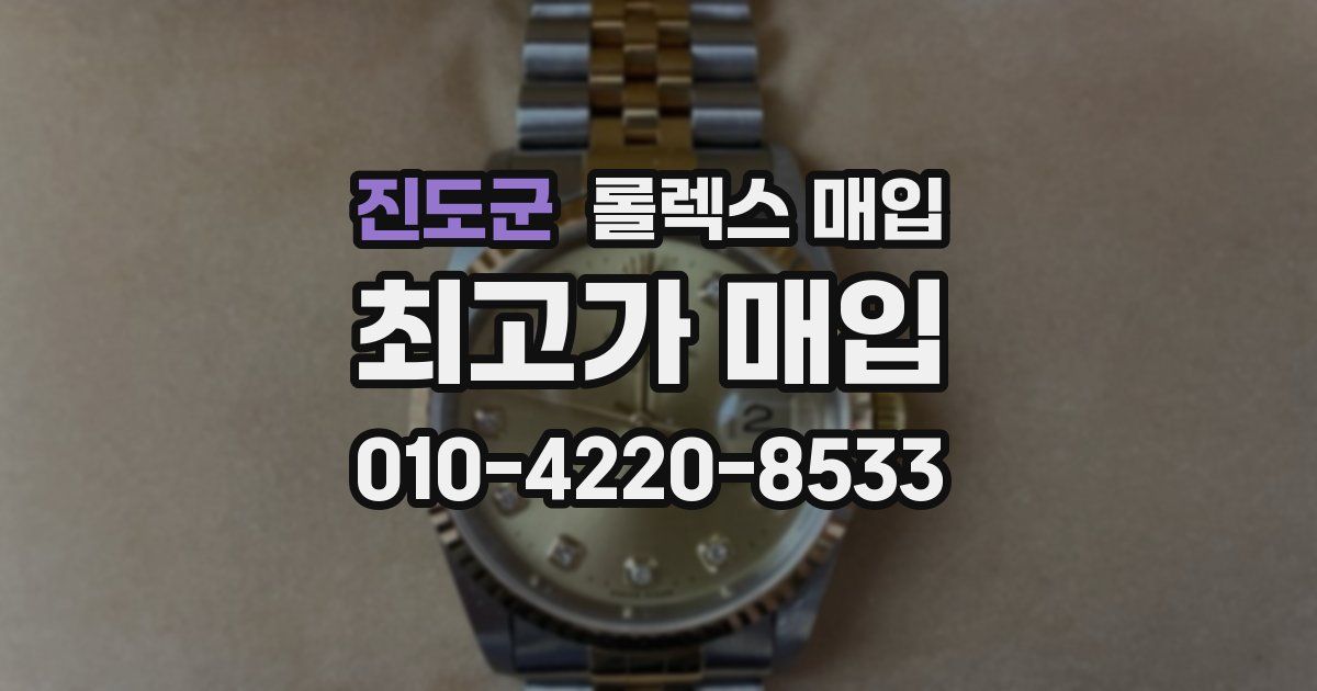 진도군 롤렉스 매입