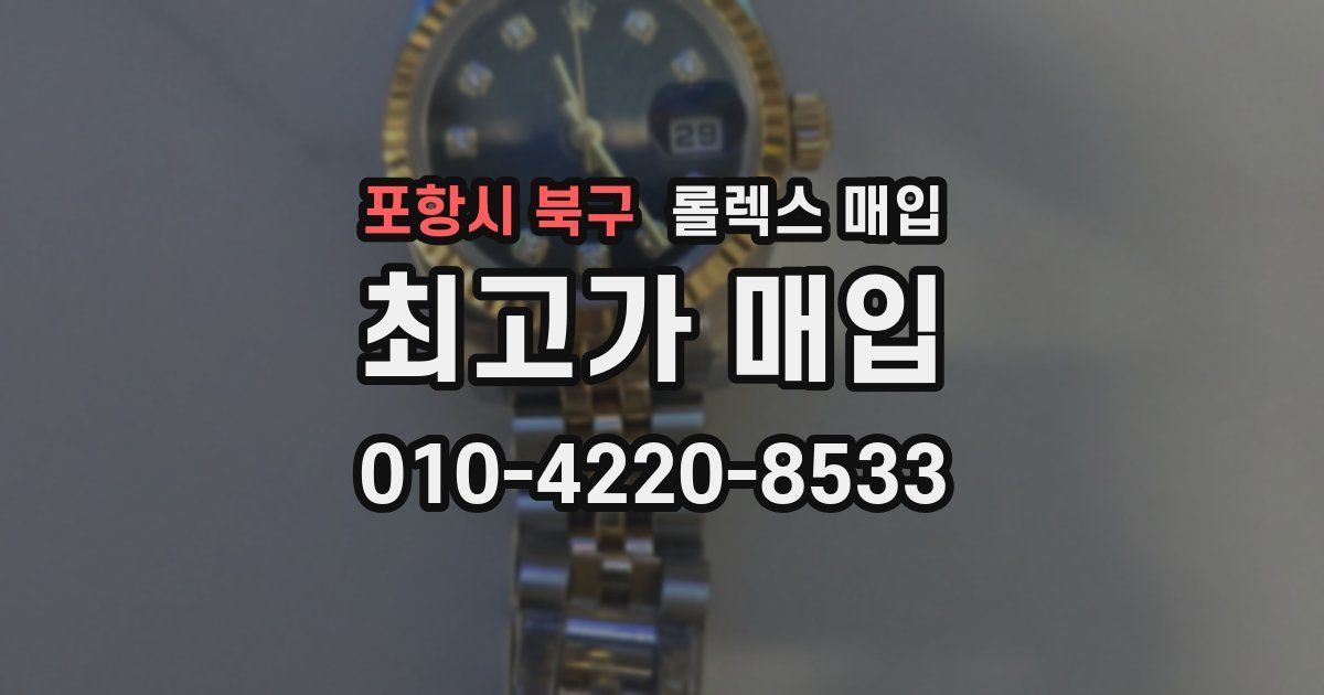 포항시 북구 롤렉스 매입