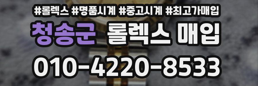 청송군 롤렉스 매입