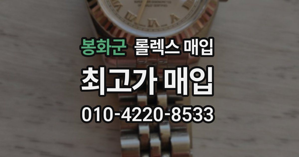 봉화군 롤렉스 매입