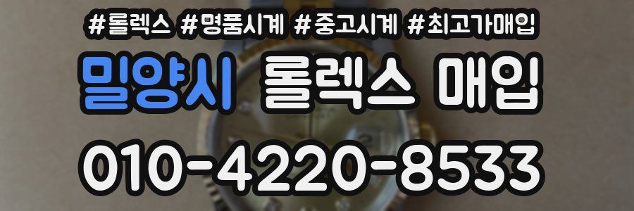 밀양시 롤렉스 매입