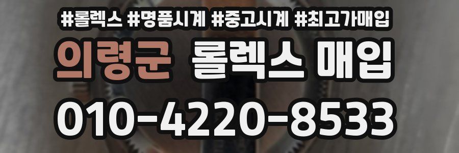 의령군 롤렉스 매입