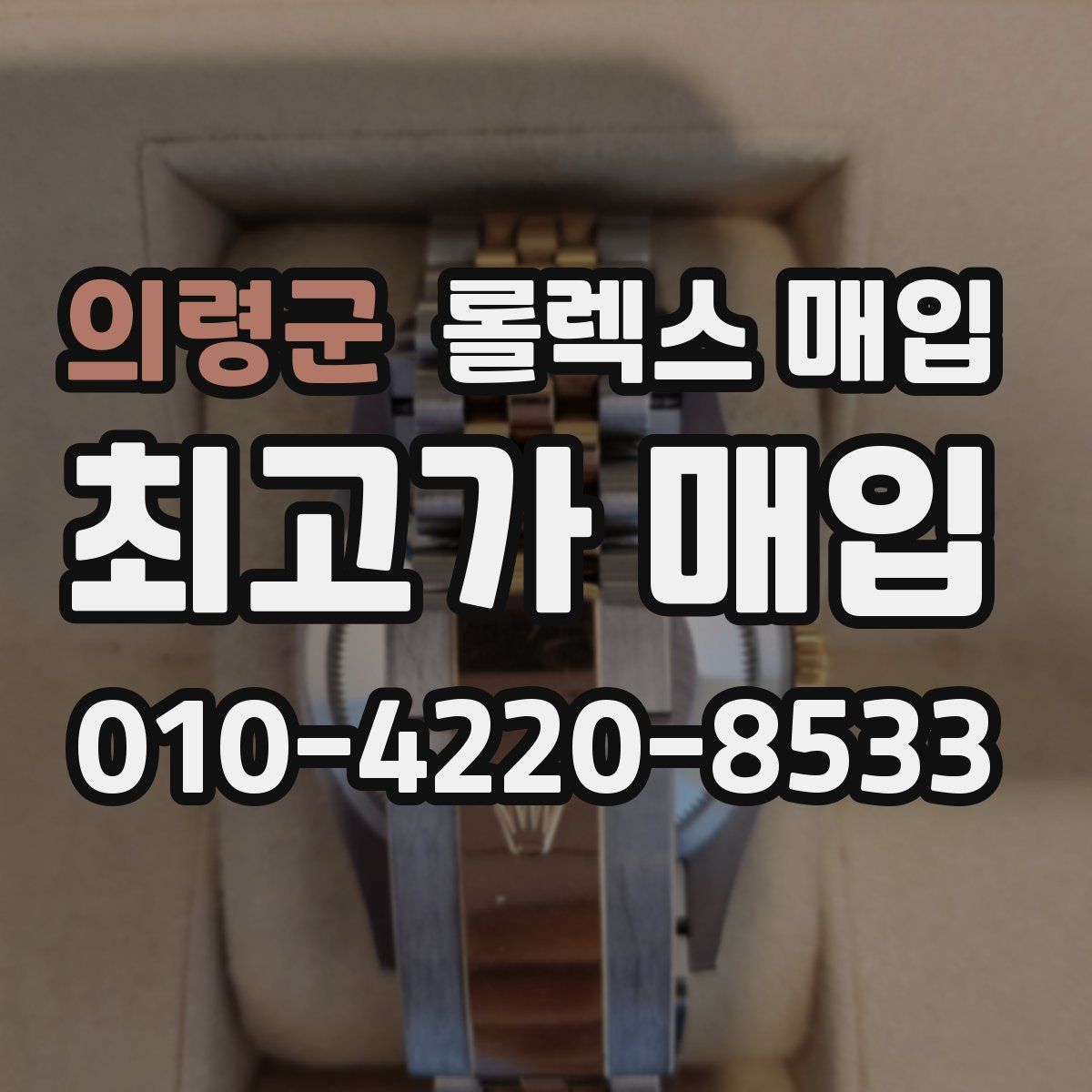 의령군 롤렉스 매입