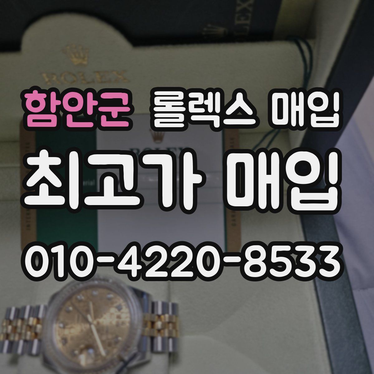 함안군 롤렉스 매입