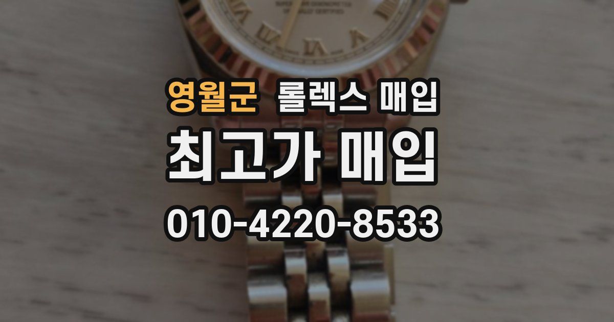영월군 롤렉스 매입