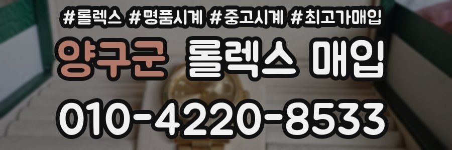 양구군 롤렉스 매입