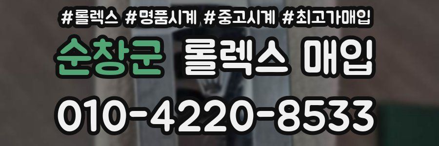 순창군 롤렉스 매입