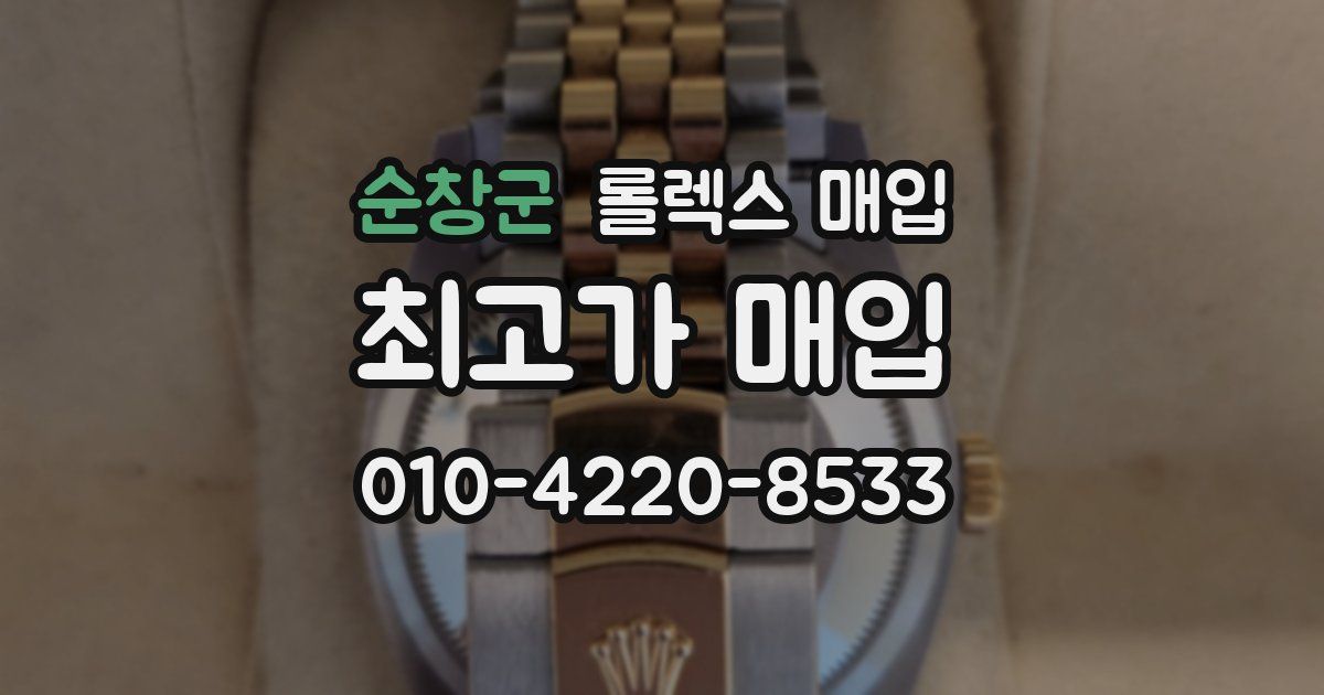 순창군 롤렉스 매입