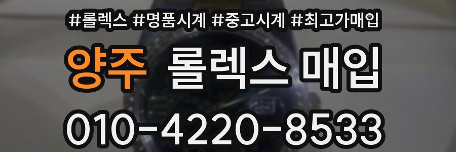 양주 롤렉스 매입