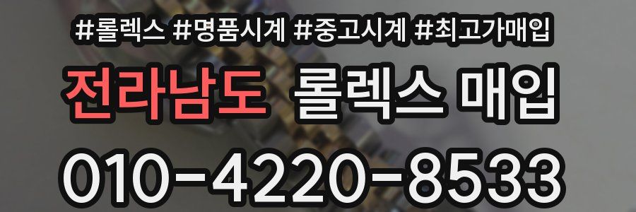 전라남도 롤렉스 매입
