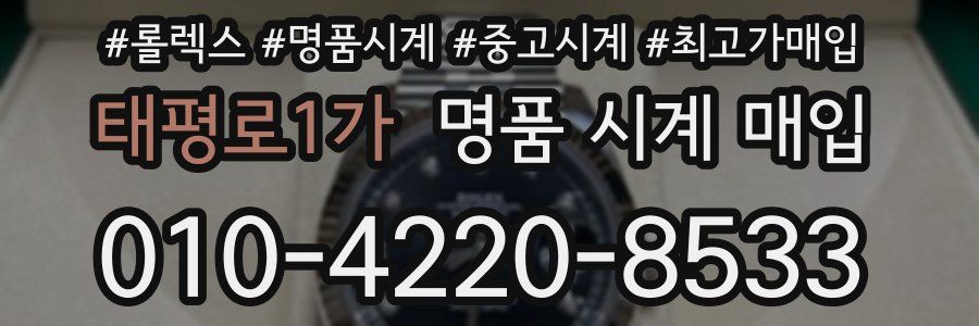 태평로1가 명품 시계 매입
