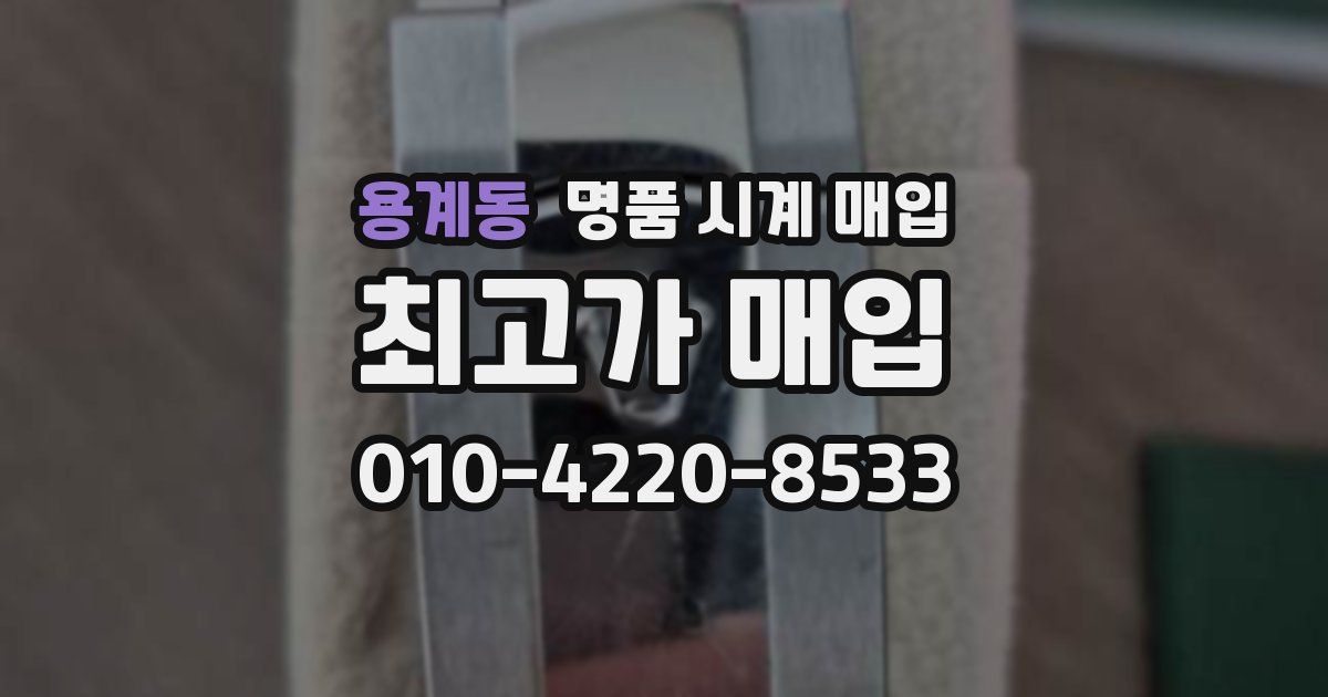 용계동 명품 시계 매입