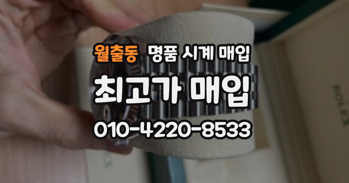 월출동 명품 시계 매입