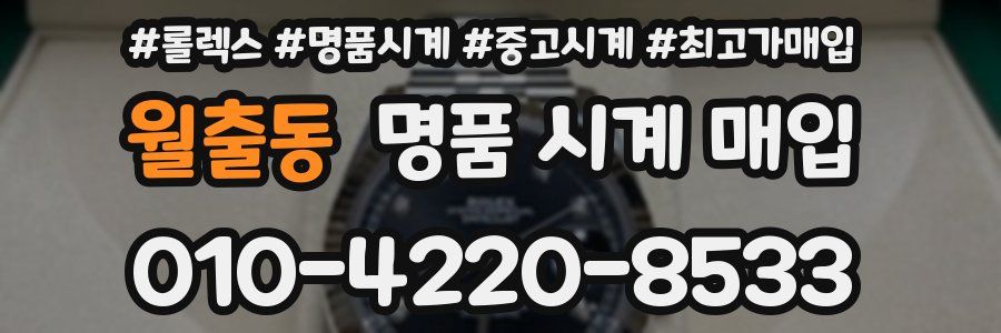 월출동 명품 시계 매입