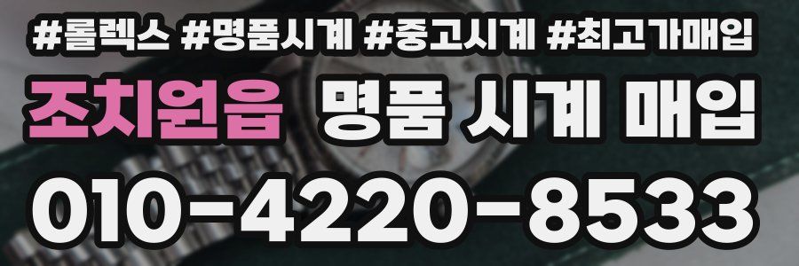 조치원읍 명품 시계 매입