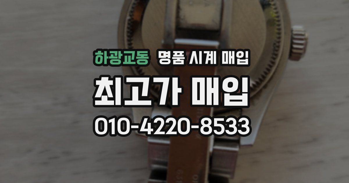 하광교동 명품 시계 매입