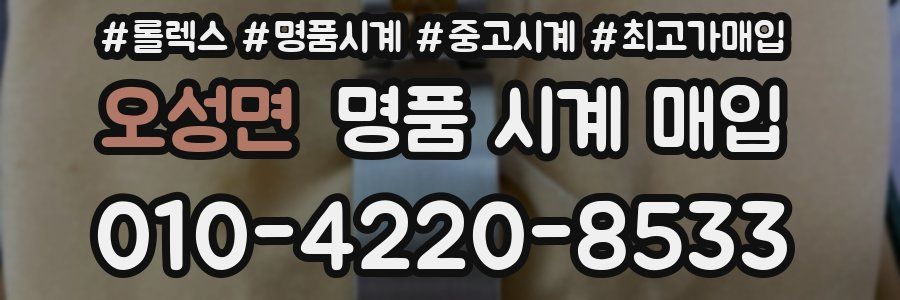 오성면 명품 시계 매입