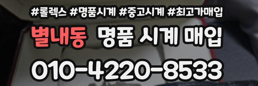 별내동 명품 시계 매입